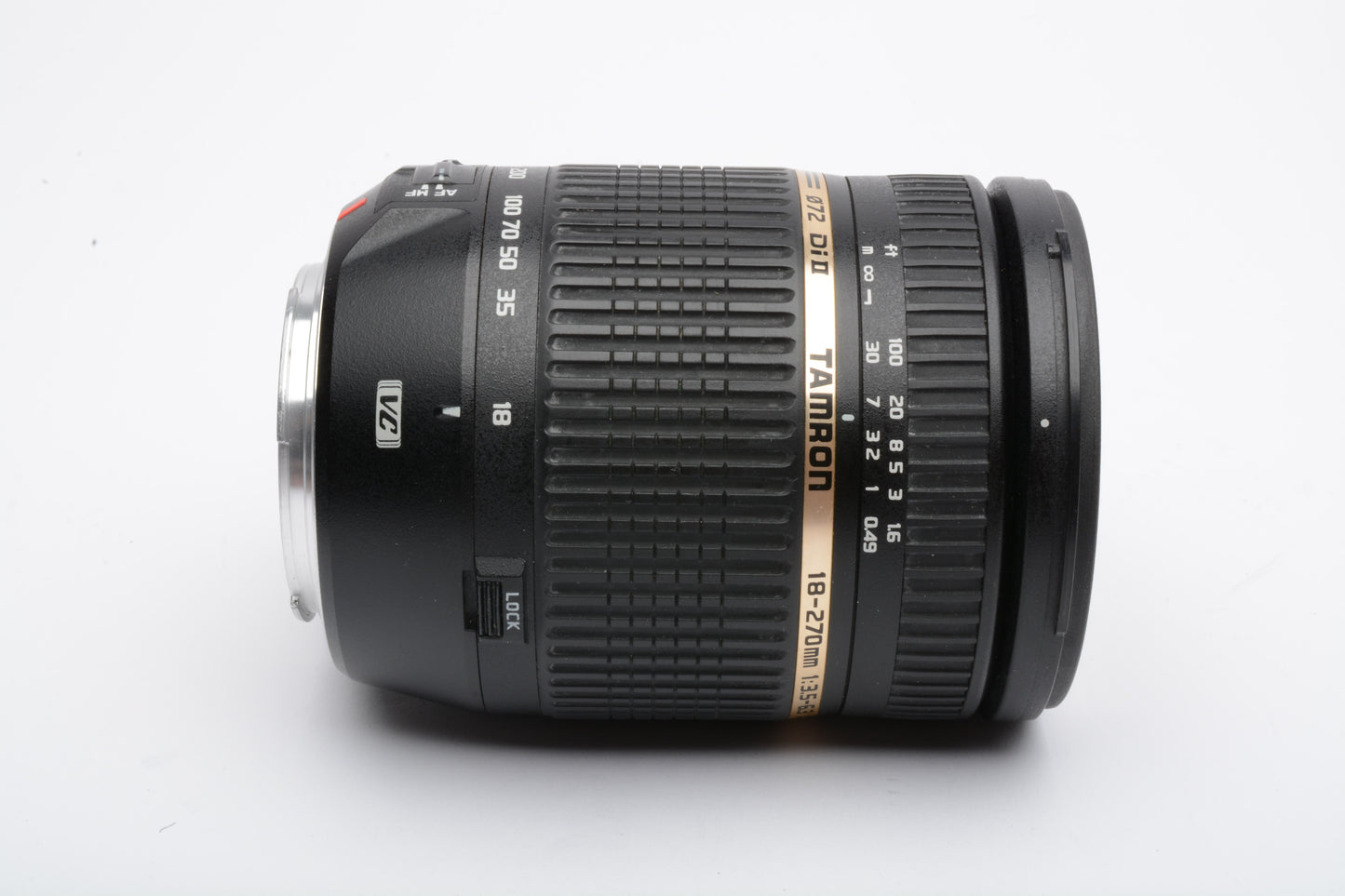 Tamron AF 18-270mm f3.5-6.3 Di II B003 Lens for Canon EF EOS w/hood, caps