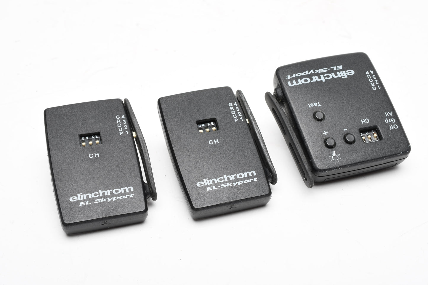 Elinchrom EL-Skyport Transmitter + 2X Transceiver RX Kit in case, Great