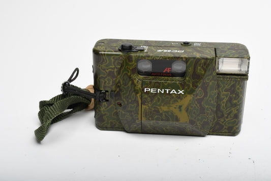 Pentax PC35AF 35mm Point&Shoot camera w/35mm f2.8 Prime (Rare Camo Version)