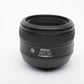 Nikon AF-S Nikkor 50mm f1.4G Lens, caps, hood, pouch, clean & sharp!