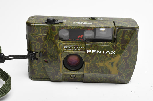 Pentax PC35AF 35mm Point&Shoot camera w/35mm f2.8 Prime (Rare Camo Version)