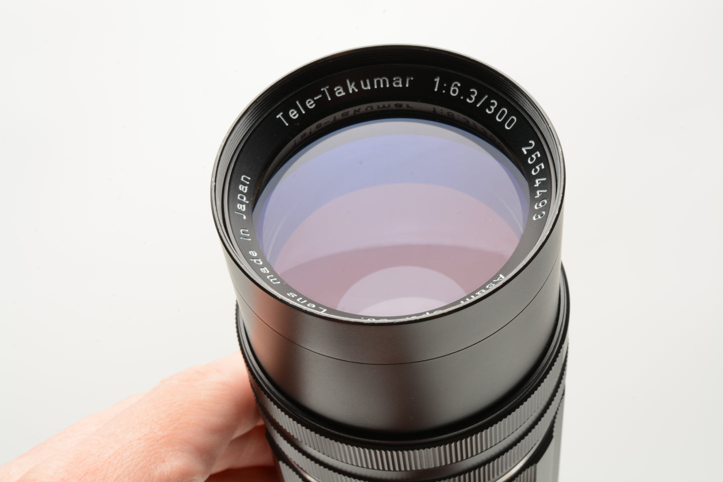 Pentax Super Takumar 300mm f6.3 M42 Mount lens, case, hood, caps, Mint