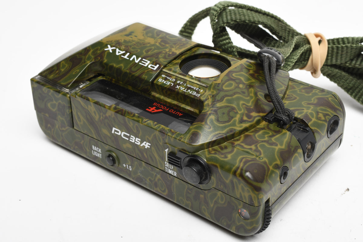 Pentax PC35AF 35mm Point&Shoot camera w/35mm f2.8 Prime (Rare Camo Version)