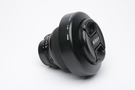 Nikon AF Zoom-Nikkor 24-120mm f3.5-5.6D zoom lens, caps, hood, manual, clean!