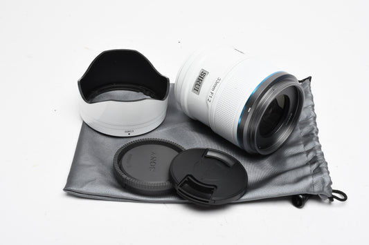Sirui Sniper 33mm F1.2 APS-C Auto Focus Cine Lens for Sony E Mount, Caps, Hood, Pouch