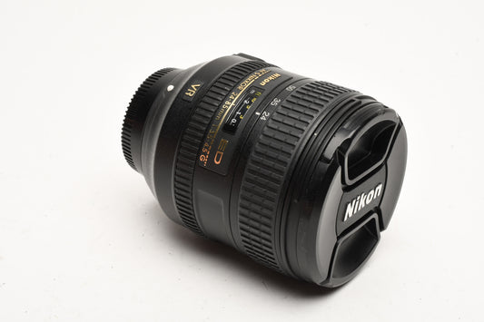 Nikon AF-S 24-85mm f3.5-4.5G ED VR, gently used, caps, very clean and sharp!