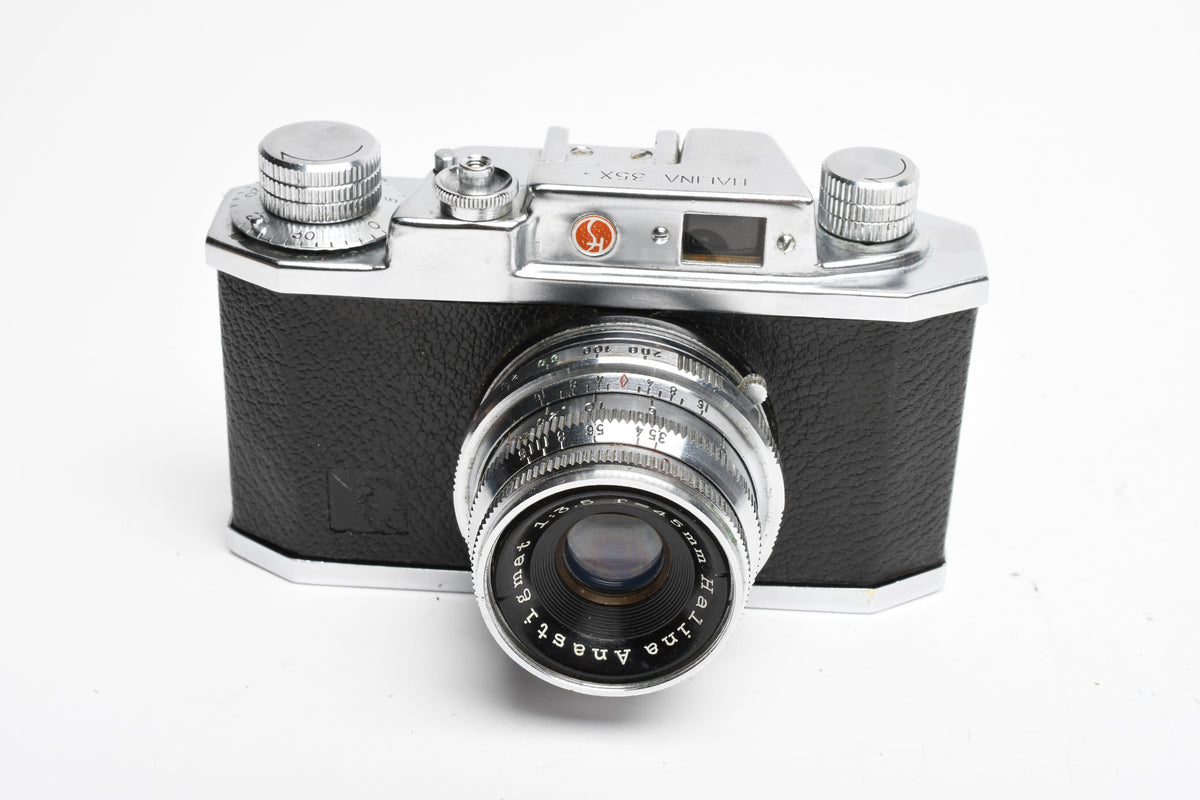 Halina 35X 35mm film Viewfinder Camera w/Halina Anastigmat F3.5 Lens, Vintage
