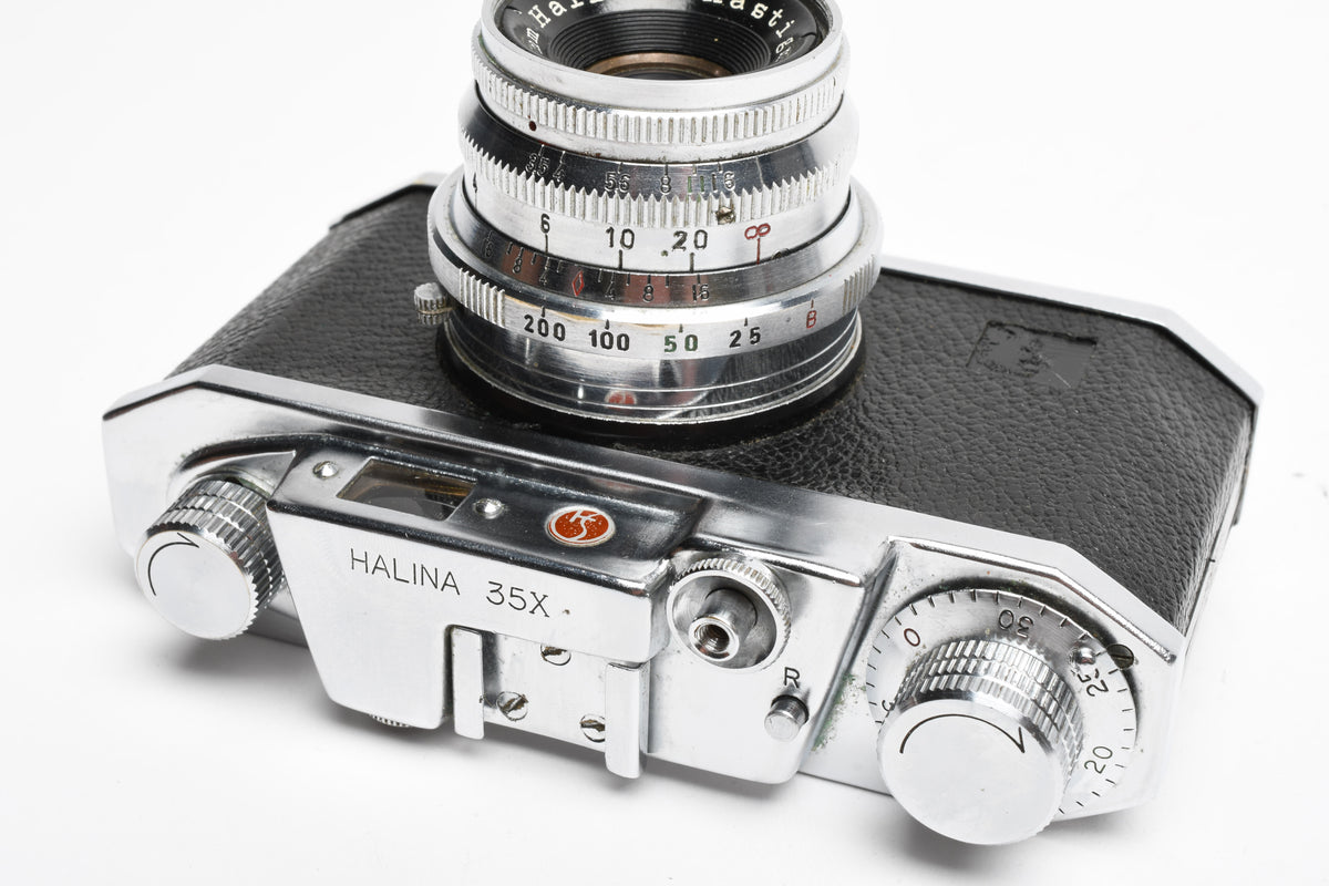 Halina 35X 35mm film Viewfinder Camera w/Halina Anastigmat F3.5 Lens, Vintage