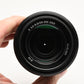 Sony 55-210mm f4.5-6.3 OSS zoom lens (Black) w/Lens caps, Lens hood