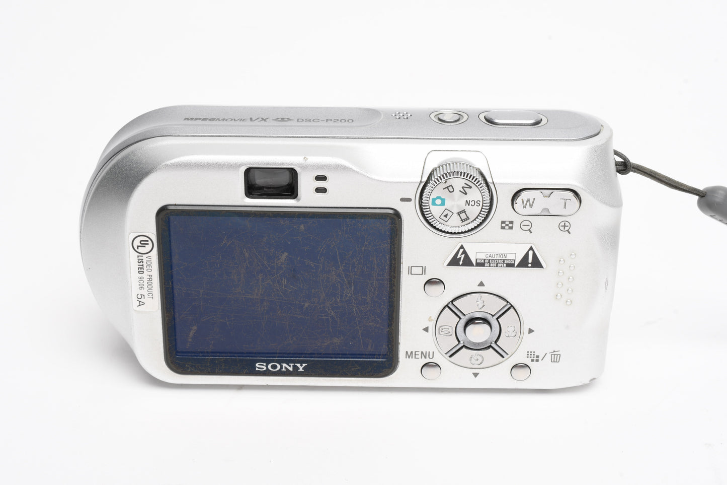 Sony CyberShot DSC-P200 7.2MP Digital Point&Shoot, Case, 256MB stick