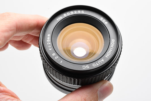 Rokinon Auto SC 28mm f2.8 Yashica Mount, Good