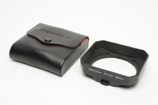 Pentax PH-SA lens hood for 75mm f4 67 6x7 82mm in case, Very clean