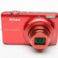 Nikon Coolpix S6500 Red 16MP Digital Point&Shoot camera, boxed, clean, tested