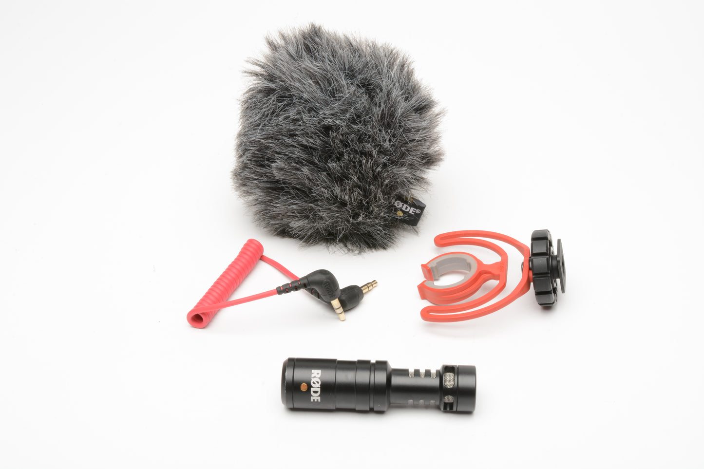 Rode VideoMicro Compact On Camera Microphone, Dead cat, very clean