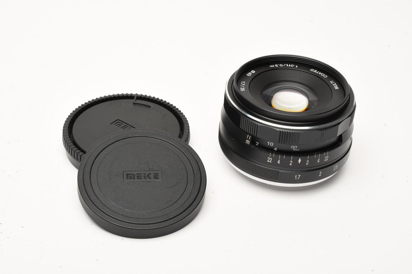 Meike 35mm F1.7 MF APS-C Camera Lens for Sony E Mount, Mint-
