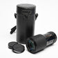Canon FD 70-210mm f4 zoom lens, caps, case, smooth, Good!