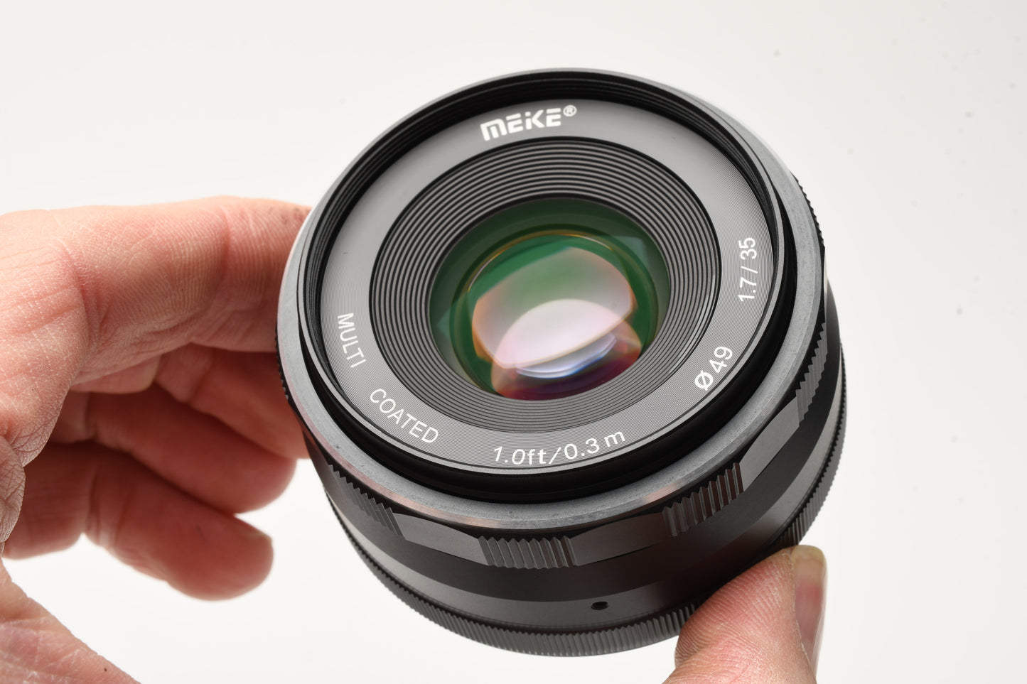 Meike 35mm F1.7 MF APS-C Camera Lens for Sony E Mount, Mint-