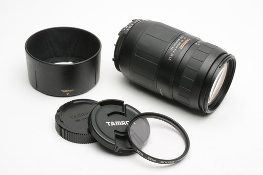 Tamron AF 75-300mm f4-5.6 LD Tele-Macro for Nikon AF 672D w/Hood, UV, Caps