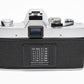 Minolta SRT-201 35mm SLR w/Rokkor-X 50mm f1.7 lens, new seals, tested, +Manual
