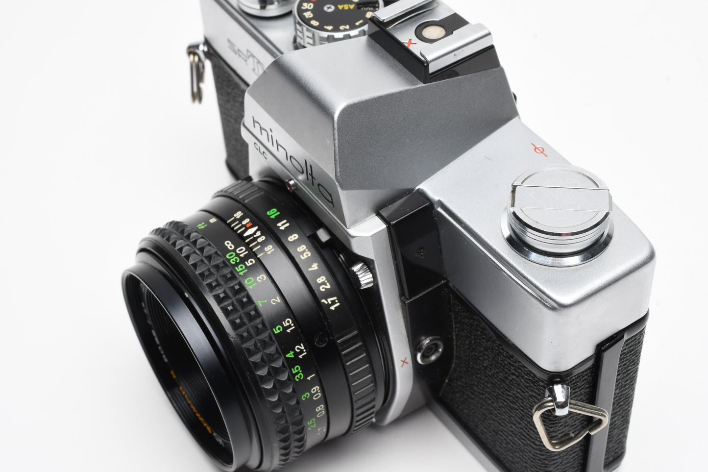 Minolta SRT-201 35mm SLR w/Rokkor-X 50mm f1.7 lens, new seals, tested, +Manual