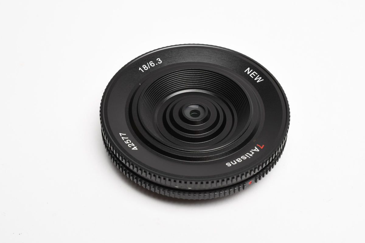 7Artisans 18mm F6.3 II UFO Lens for Micro 4/3 Mount w/Pouch