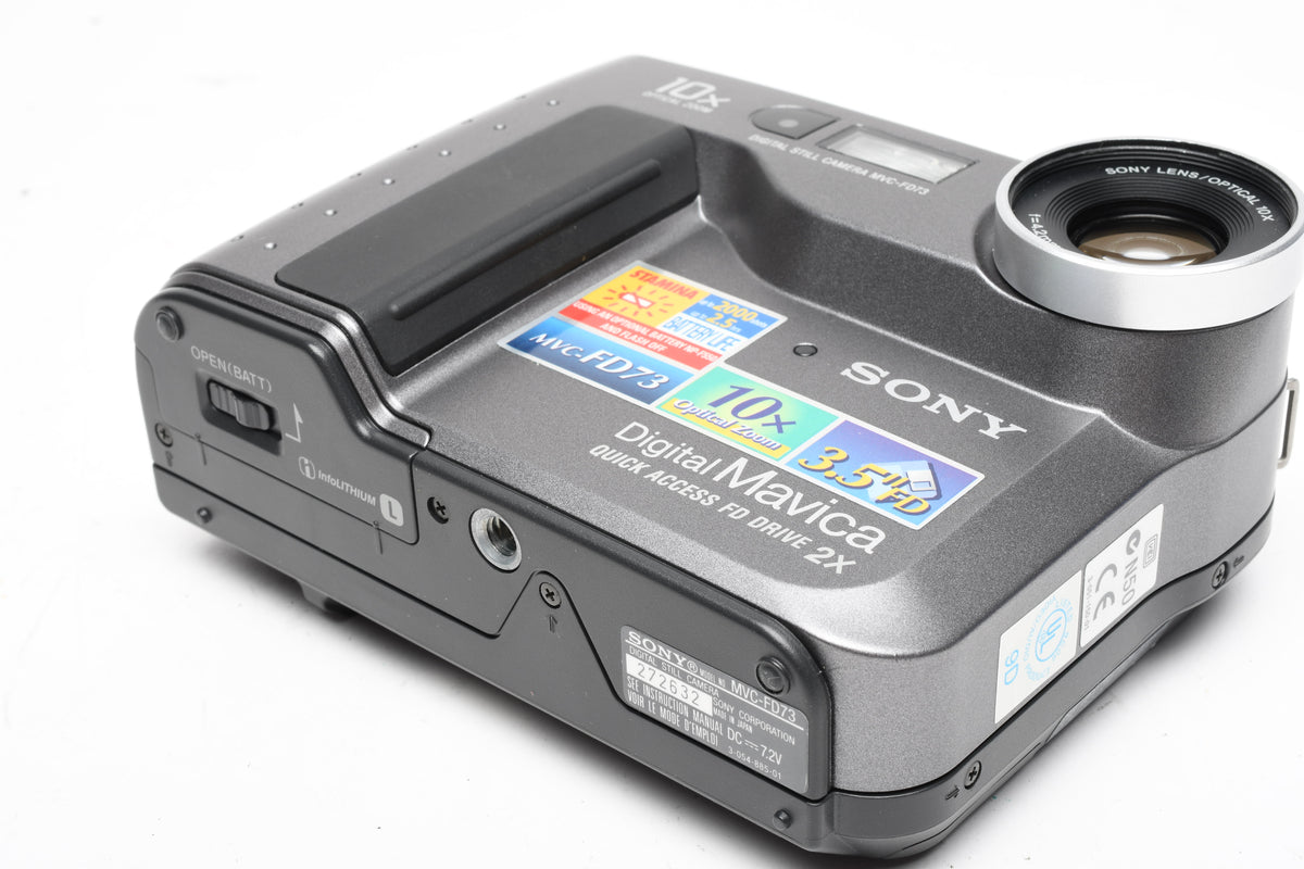 Sony MVC-FD73 w/batt, charger, cap, manual, tested, great!