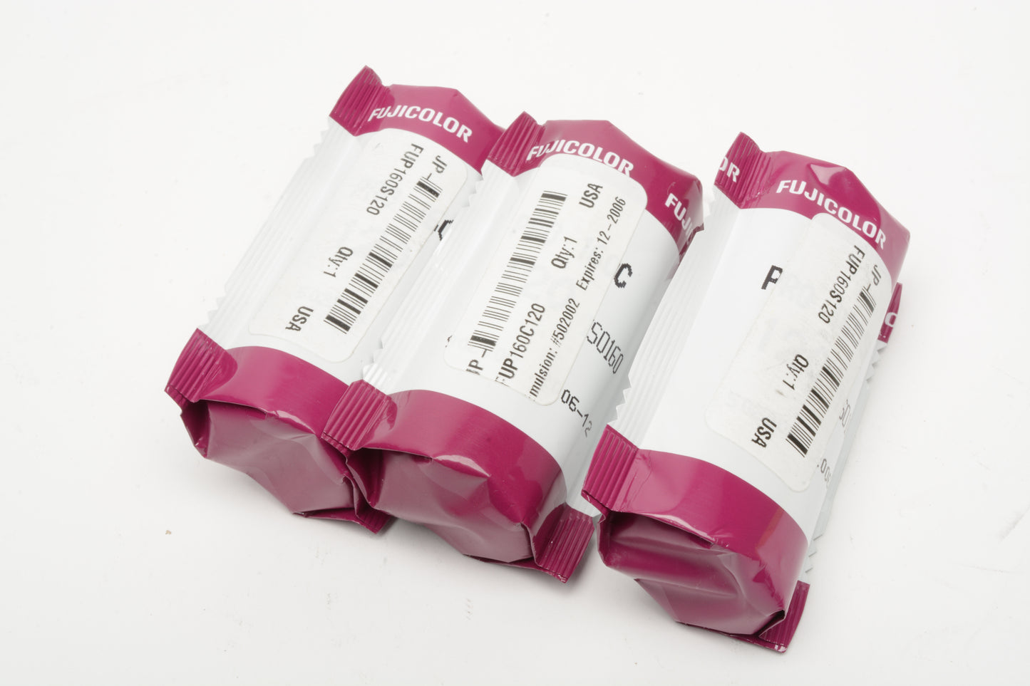 3X rolls Fujicolor PRO 160C 160ASA Film C41 - Expired, Cold Stored