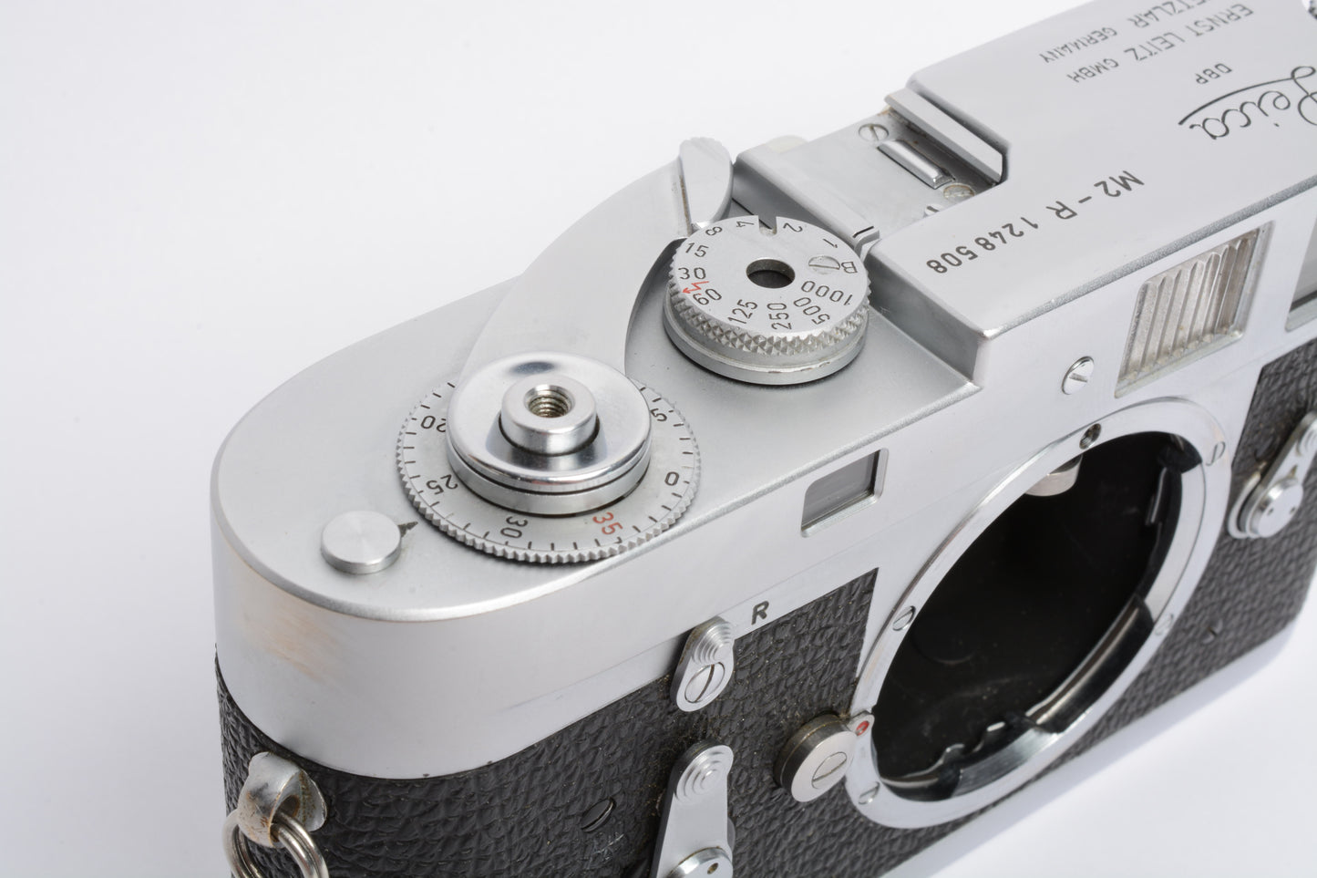 Leica M2-R chrome body, very nice & clean, accurate, tested, great!