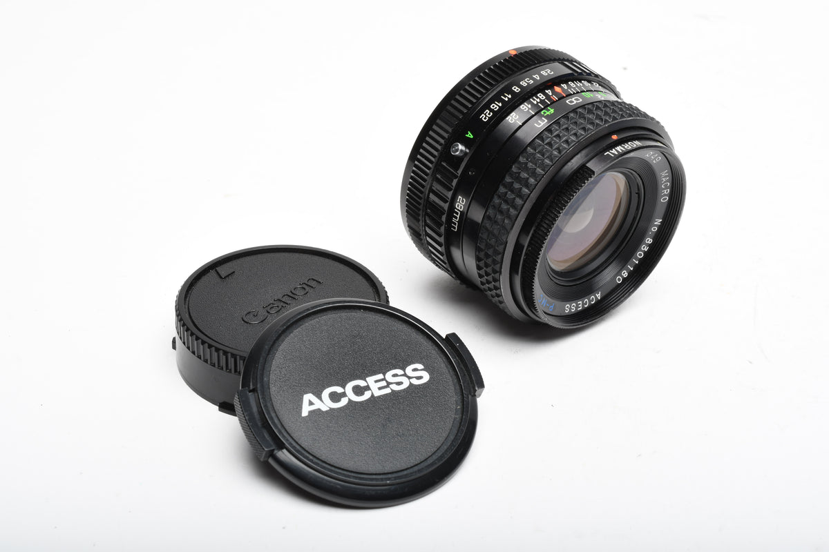 Access P-MC 28mm f2.8 wide Macro lens for Canon FD Mount, Great