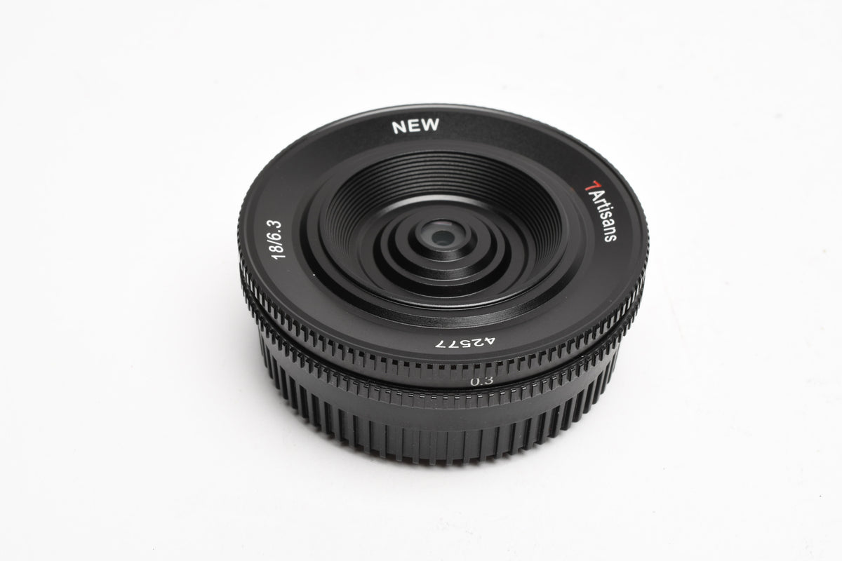 7Artisans 18mm F6.3 II UFO Lens for Micro 4/3 Mount w/Pouch