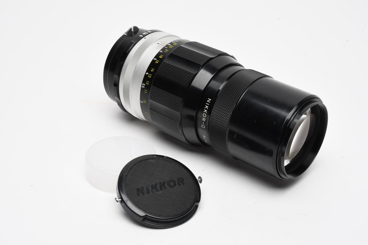 Nikon Nikkor Q 200mm f4 Non Ai Telephoto lens, Tested, Bargain