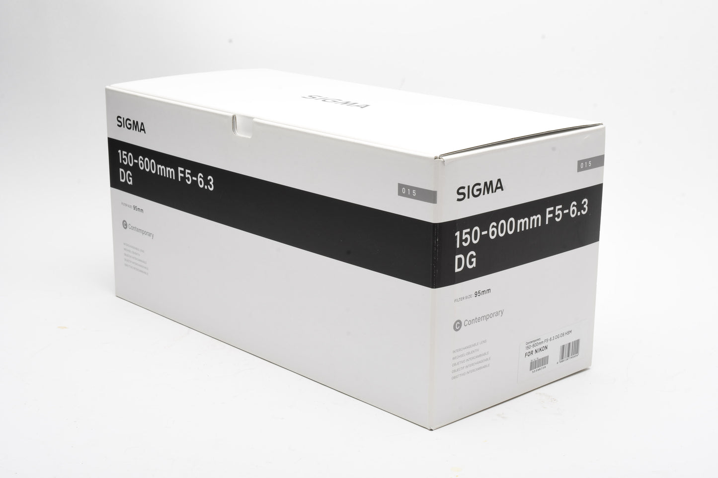 Sigma AF 150-600mm f5-6.3 DG OS HSM Contemporary lens for Nikon, Boxed, USA, Mint