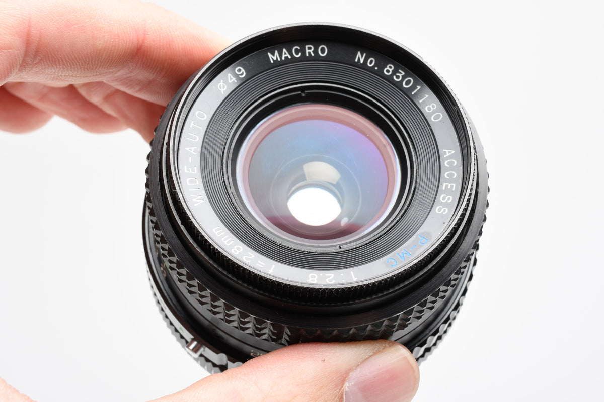 Access P-MC 28mm f2.8 wide Macro lens for Canon FD Mount, Great