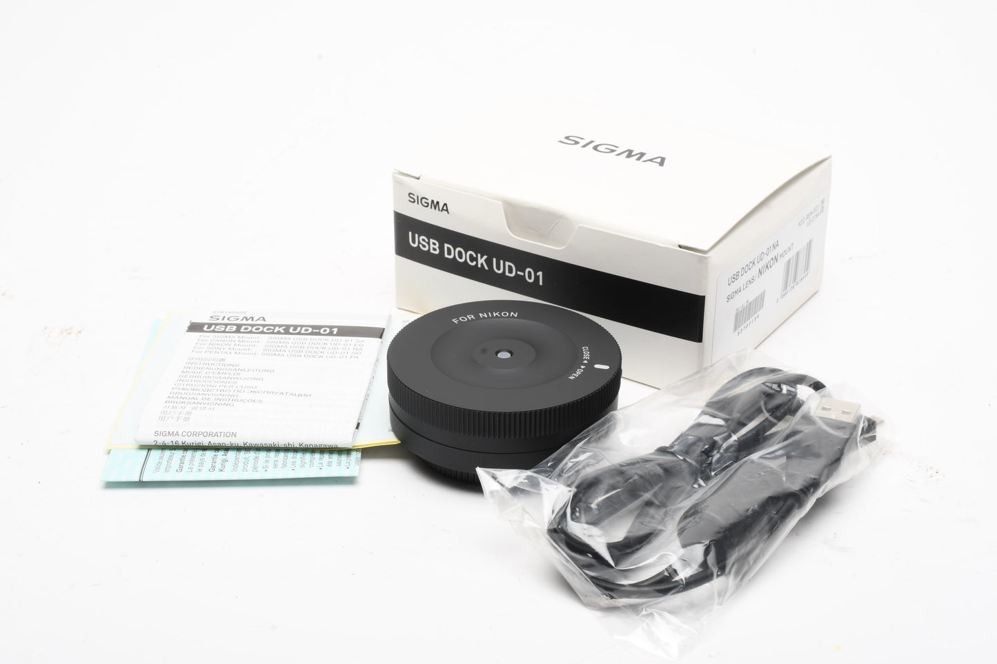 Sigma USB Dock UD-01 NA Sigma lens Nikon Mount, NIB