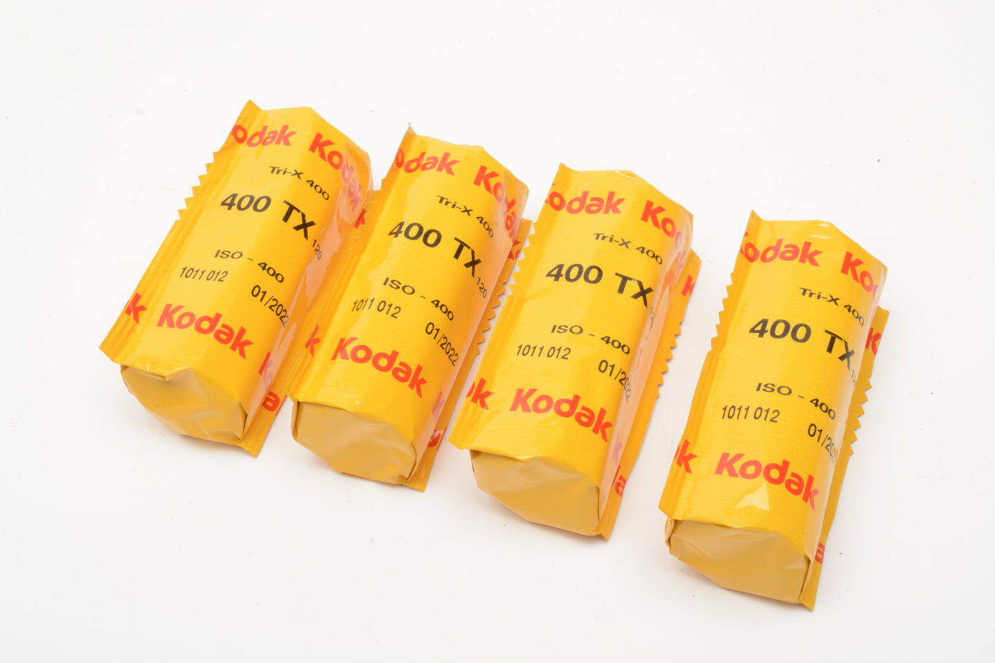 4X rolls Kodak Tri-X 400 ASA 120 B&W Film - Expired, Cold Stored