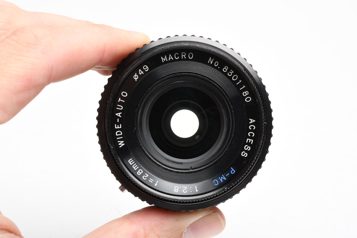Access P-MC 28mm f2.8 wide Macro lens for Canon FD Mount, Great