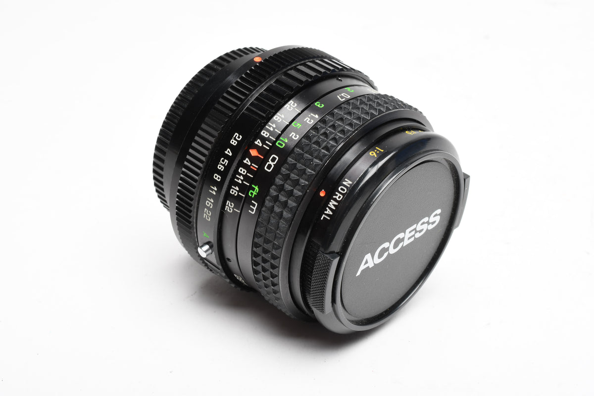 Access P-MC 28mm f2.8 wide Macro lens for Canon FD Mount, Great