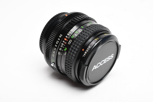 Access P-MC 28mm f2.8 wide Macro lens for Canon FD Mount, Great
