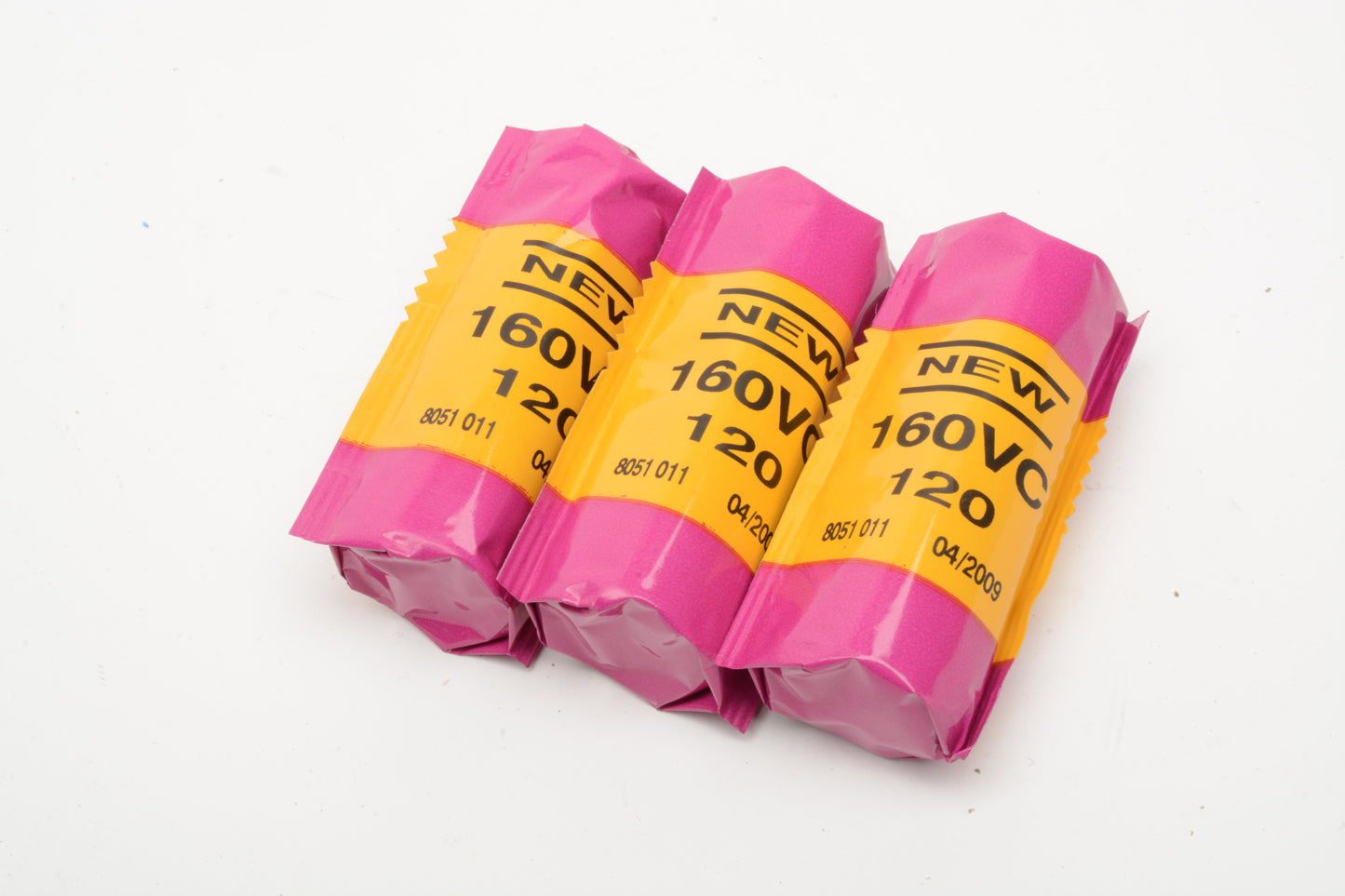 3X rolls Kodak Portra 160 ASA VC 120 Film C41 - Expired, Cold Stored