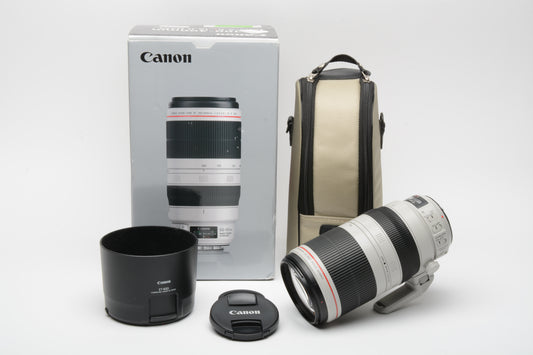 Canon EF 100-400mm f4.5-5.6L IS II USM Telephoto zoom lens, boxed, USA, Mint!