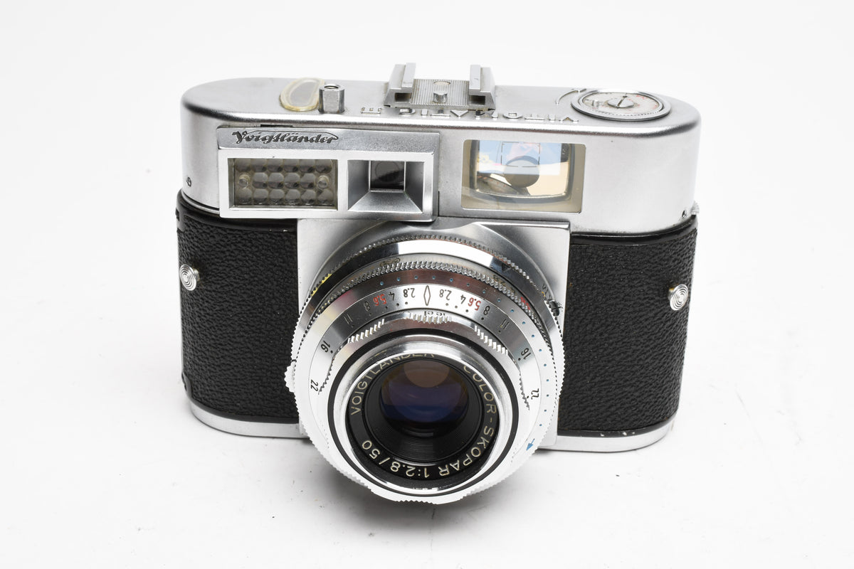 Voigtlander Vitomatic IIa 35mm Rangefinder Camera w/50mm f2.8 Color Skopar, Display/Parts