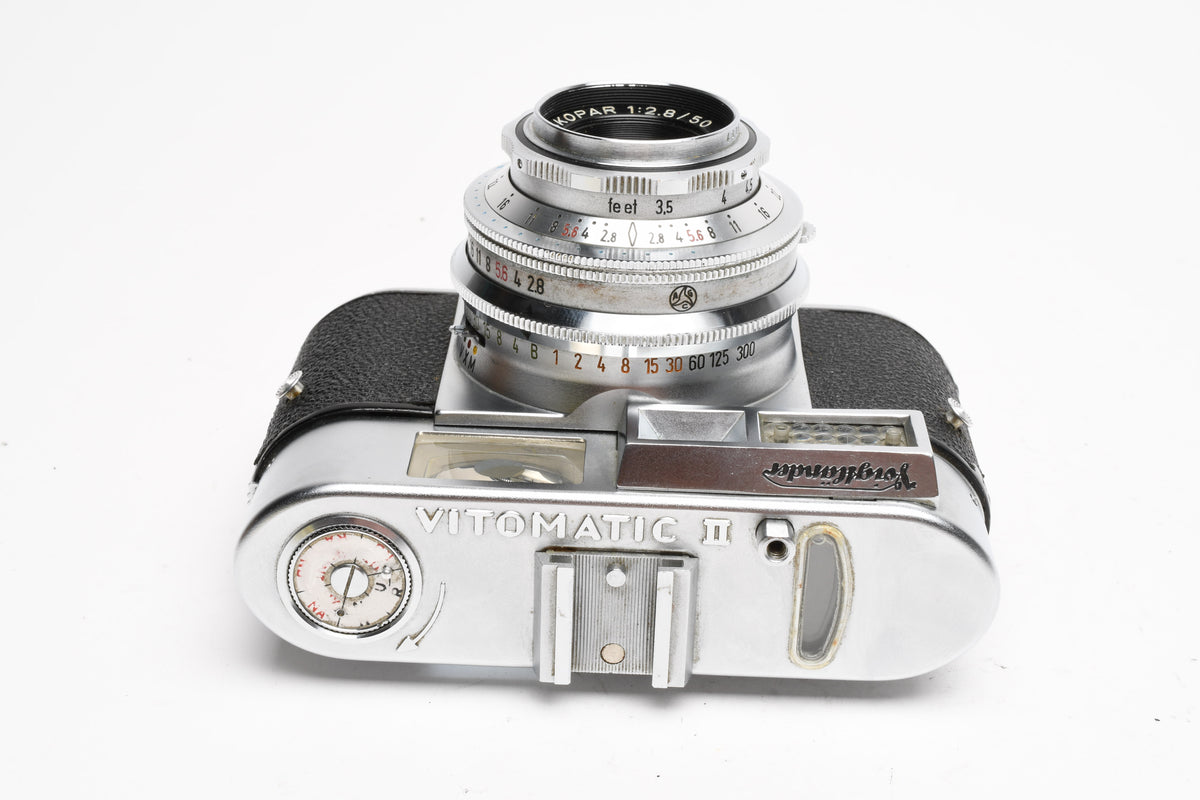 Voigtlander Vitomatic IIa 35mm Rangefinder Camera w/50mm f2.8 Color Skopar, Display/Parts