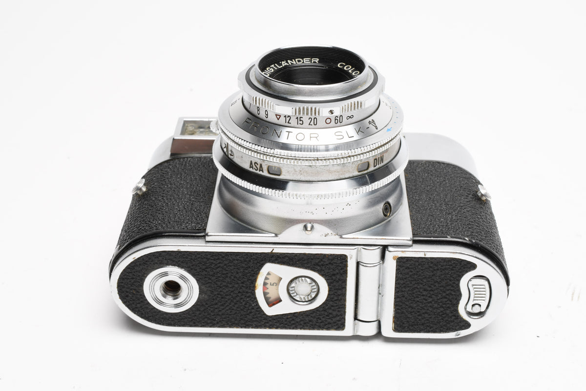 Voigtlander Vitomatic IIa 35mm Rangefinder Camera w/50mm f2.8 Color Skopar, Display/Parts