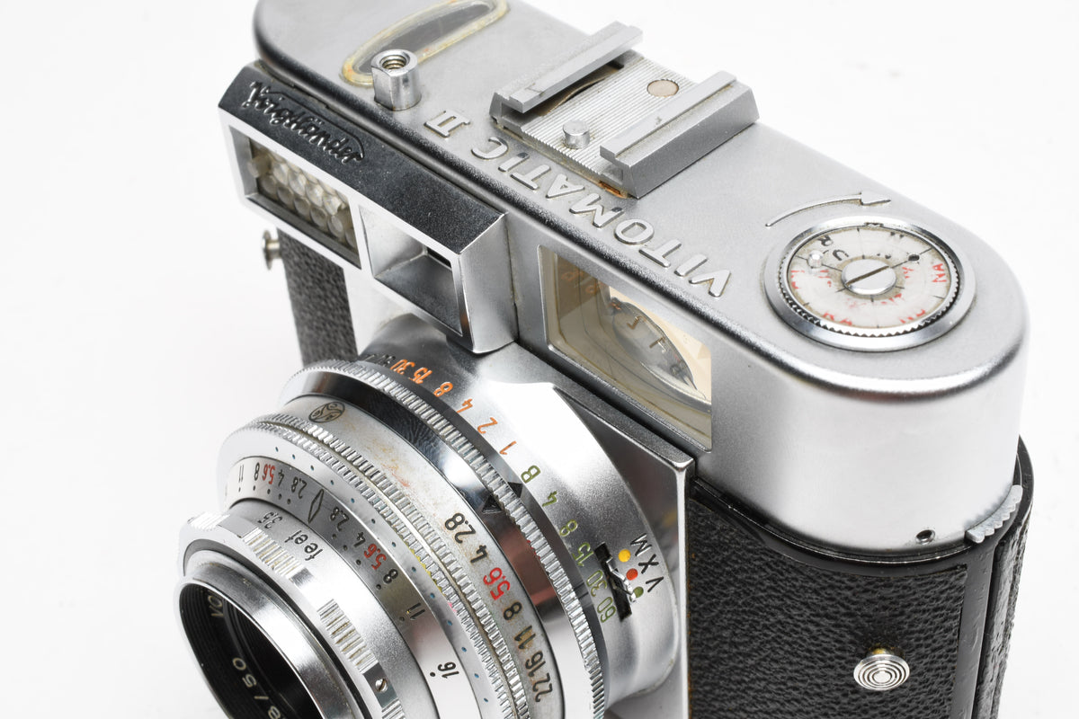 Voigtlander Vitomatic IIa 35mm Rangefinder Camera w/50mm f2.8 Color Skopar, Display/Parts