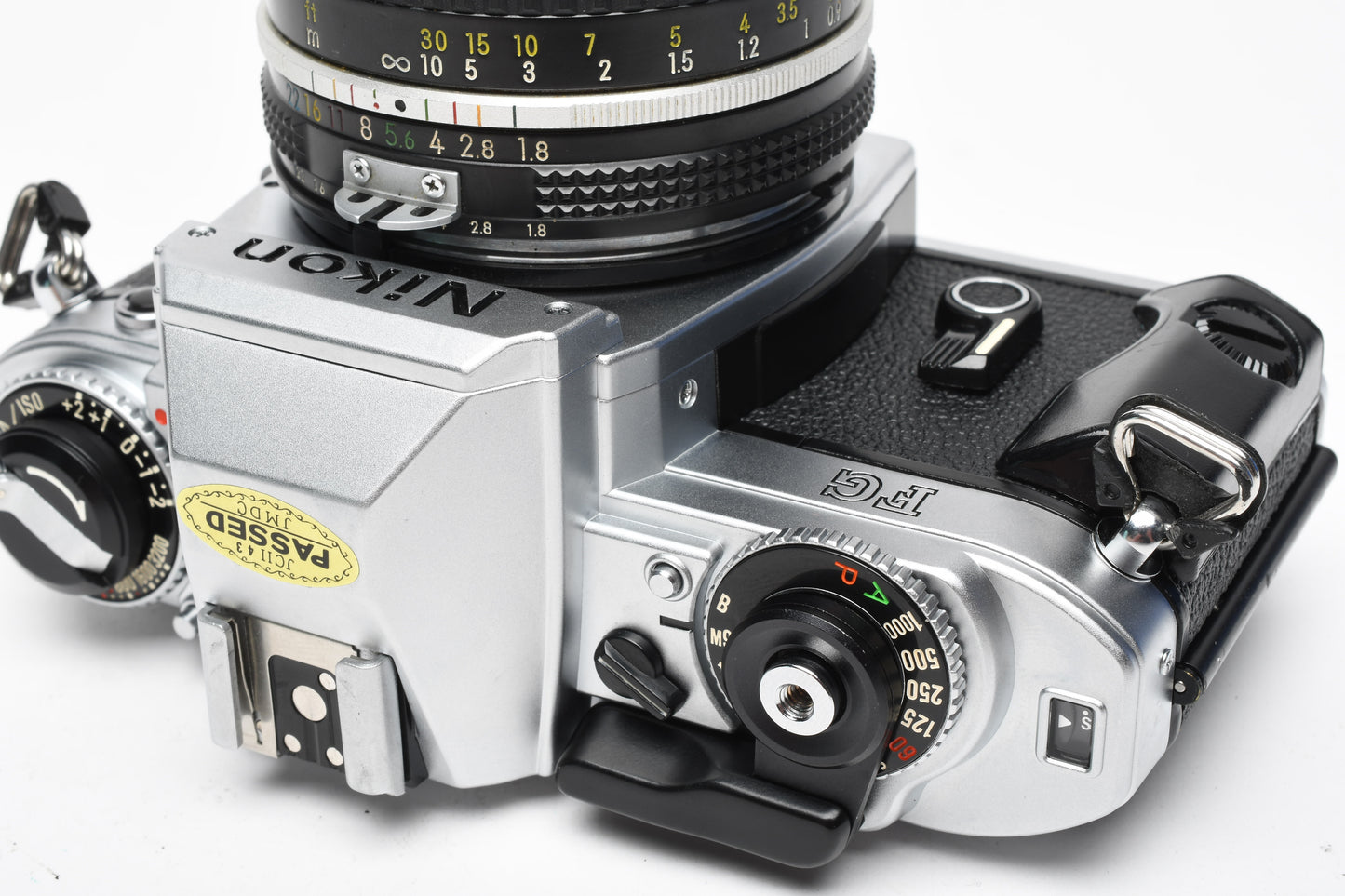 Nikon FG 35mm SLR w/Nikkor 50mm f1.8, New seals, Mint-
