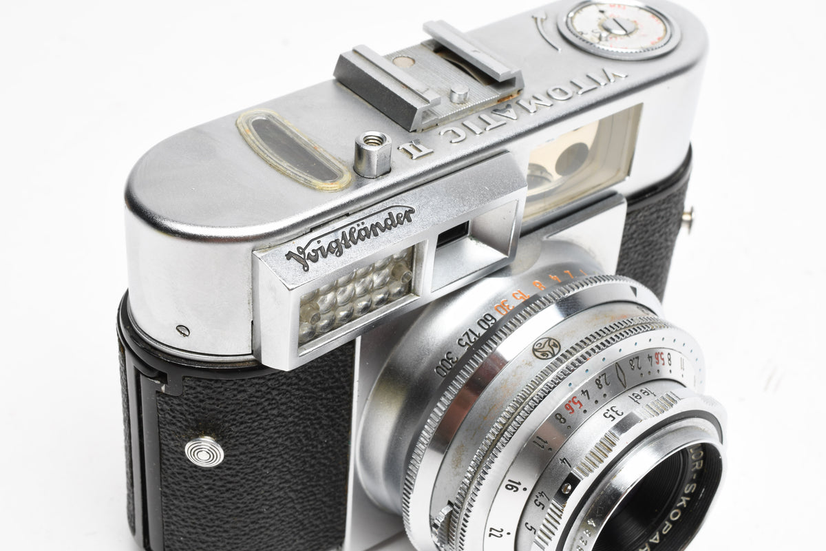 Voigtlander Vitomatic IIa 35mm Rangefinder Camera w/50mm f2.8 Color Skopar, Display/Parts