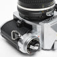 Nikon FG 35mm SLR w/Nikkor 50mm f1.8, New seals, Mint-