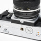 Nikon FG 35mm SLR w/Nikkor 50mm f1.8, New seals, Mint-