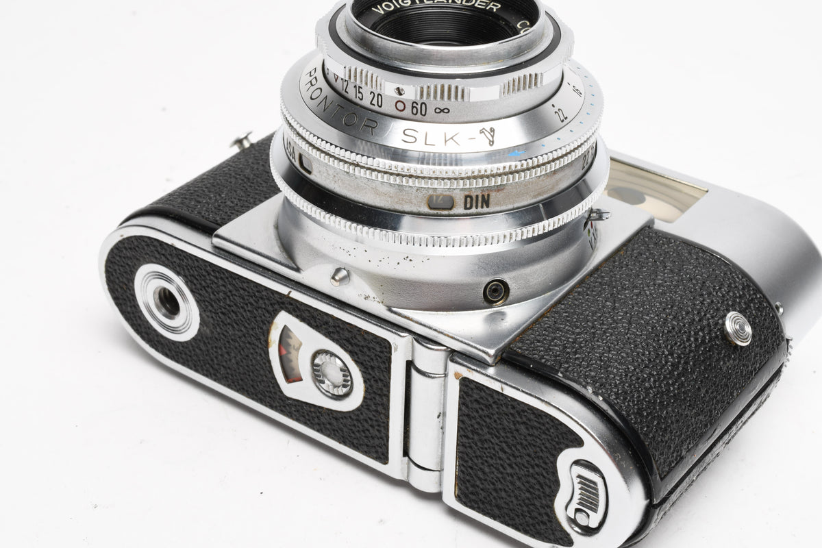 Voigtlander Vitomatic IIa 35mm Rangefinder Camera w/50mm f2.8 Color Skopar, Display/Parts