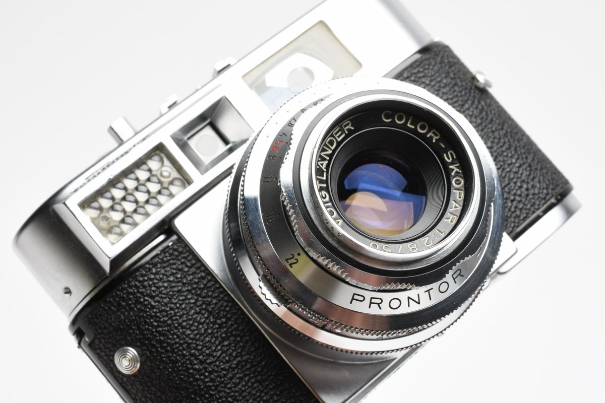 Voigtlander Vitomatic IIa 35mm Rangefinder Camera w/50mm f2.8 Color Skopar, Display/Parts